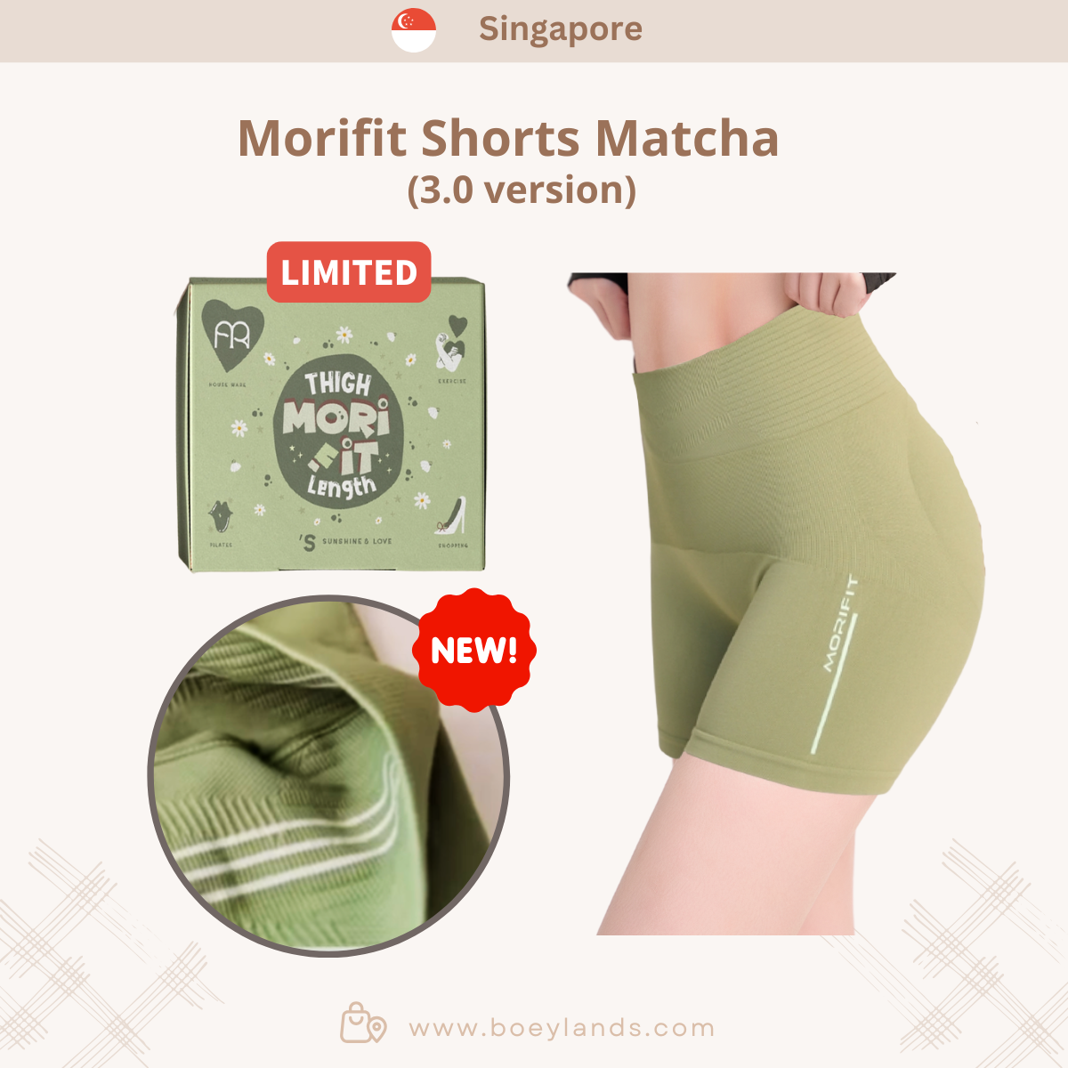 Morifit Slimming Long Pants/Shorts (Singapore)