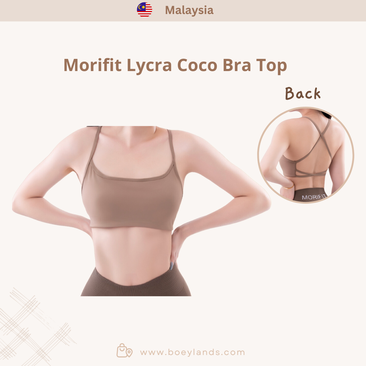 Morifit Bra Top/ Long-sleeve Sports Coat (Malaysia)