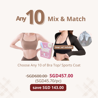 Morifit Bra Top/ Long-sleeve Sports Coat (Singapore)