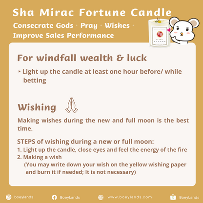 Sha Mirac Wealth & Fortune Candle (Malaysia)